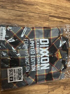 DIXXON Gray Plaid Button-Down Shirt with Red & Yellow Accents